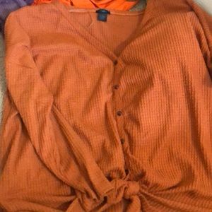 Orange long sleeve super. Soft.